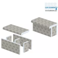   LUX LREL8505 RELAX-BA ülőpad íves, 1000x450x450 mm (luxlrel8505)