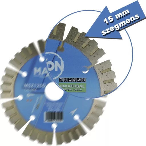 Diatech gyémánttárcsa MAXON DELUXE szegmenses 125x22,2mm (msz125d)