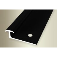   PF 345 alu talpas T profil, F16 matt fekete, szél.:11mm, 300 cm  (pf16453016)