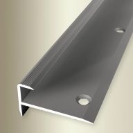   PF 810 lépcső profil, F2 alu optikai rm. acél, 100 cm (pf24081012)