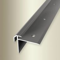   PF 835 lépcső profil, F2 alu optikai rm. acél, 250 cm (pf24502502)