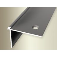   PF 870  alu lépcső és külső sarok profil, F2 imitált rm. acél, 100 cm (pf25701002)