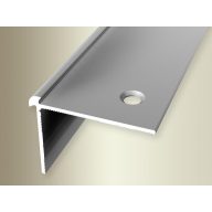   PF 870  alu lépcső és külső sarok profil, F4 matt ezüst, 100 cm (pf25701004)