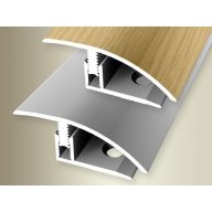   PF 556 alu Click rendszerű íves átvezető profil, F4 matt ezüst, szél.:39mm, 100 cm  (pf64401004)