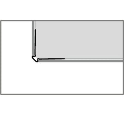 PF 155 G külső sarok profil, F4 alu matt ezüst, 270 cm (pf75552704)