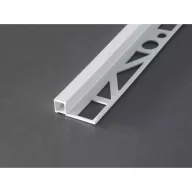   Proline PRODECOR Q négyzet profil élvédő, alu ragyogó fehér, 10mm / 250 cm (pro13301)