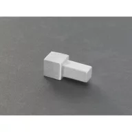   Proline PRODECOR Q négyzet uni sarok, eloxált szálcsiszolt ezüst, 10mm (pro203251)