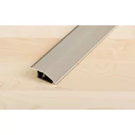   Proline PROCOVERclip íves átvezető profil, eloxált, imitált rm acél, 0-18mm / 90 cm (pro32024)