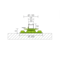   Proline PROSTILTadvance Basic U szintezőláb, 15-19mm (pro79821)
