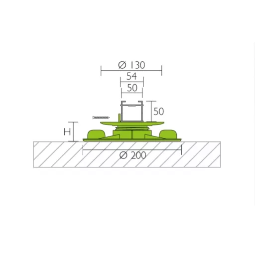 Proline PROSTILTadvance Basic U szintezőláb, 19-27mm (pro79822)