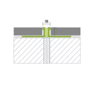   Proline DAG dilatációs profil, alu, betonszürke, 12,5mm / 250 cm (61705) (prodag1251)