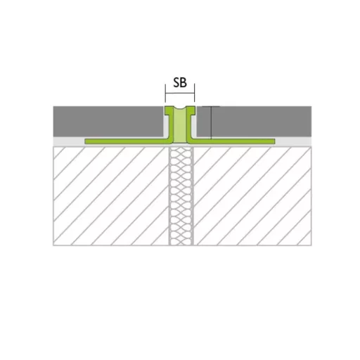 Proline DAG dilatációs profil, alu, betonszürke, 2,5mm / 250 cm (prodag0251)