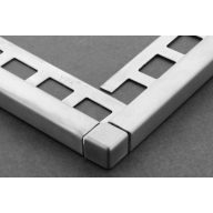   Proline QEB négyzet profil élvédő, szálcsiszolt V2A acél, 10mm / 300 cm  (proqeb1002)
