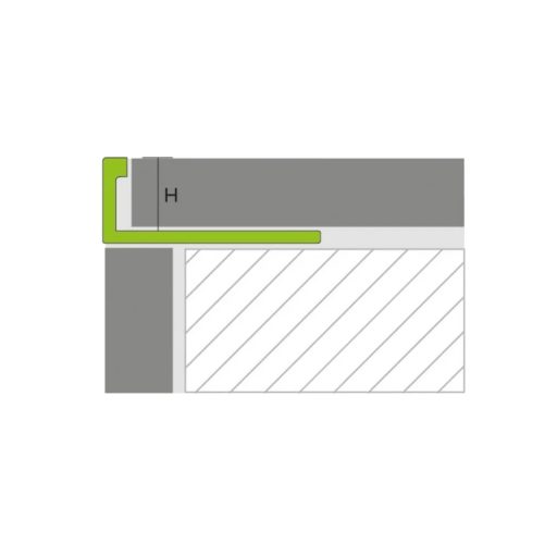 Proline WAO L profil élvédő, natúr alu, 12,5mm / 250 cm (prowao1251)