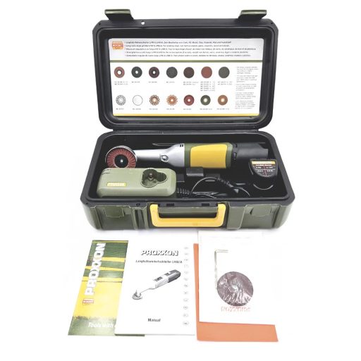 Proxxon LHWA akkus hosszúnyakú sarokcsiszoló kofferben (prx29815)