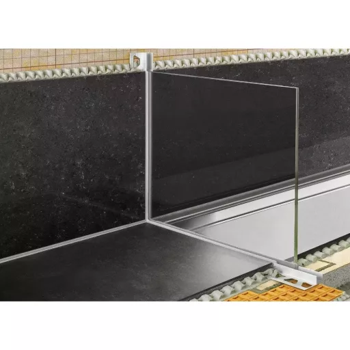 SCH Deco SG zuhany üvegfogadó profil, eloxált alu, 10/12mm / 250cm (schsg100ae12)