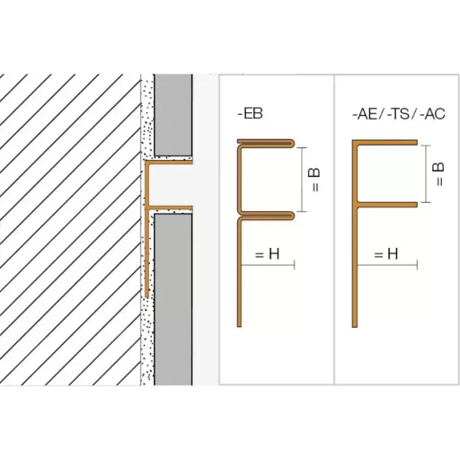 SCH Deco SG zuhany üvegfogadó profil, eloxált alu, 10/12mm / 250cm (schsg100ae12)