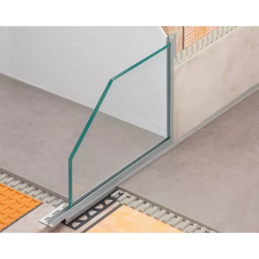 SCH Deco SGC zuhany üvegfogadó profil, eloxált alu, 11mm / 250cm (schsgc110ae15)