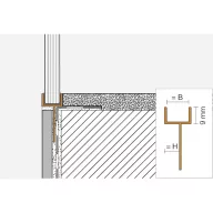   SCH Deco SGC zuhany üvegfogadó profil, eloxált alu, 11mm / 250cm (schsgc110ae15)
