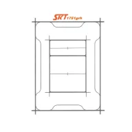  SKT17 GROHE burkolható WC nyomólaphoz kivágó sablon (skt1751grh)