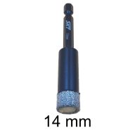   SKT 203 gyémánt lyukfúró fúrógéphez, 14 mm, bit befogású (skt203014)