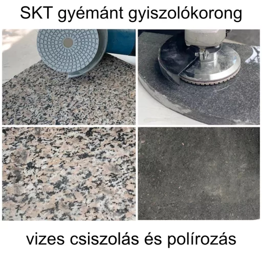 SKT 414 gyémánt csiszoló tárcsa #50 , D100mm vizes használat (skt414050)