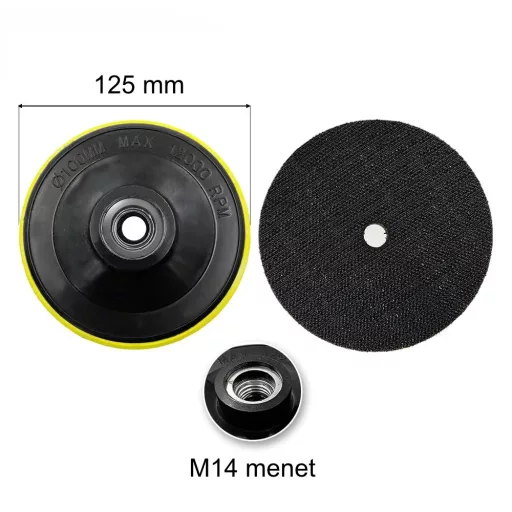 SKT 465 tépőzáras tányér D125mm műanyag (skt465125)