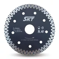   SKT 526 gyémánttárcsa száraz vágáshoz 115×22,2×1,3×10mm fekete (skt526115b)