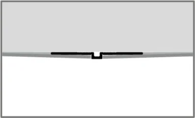 PF170G perforált toldó profil oldalnézetből