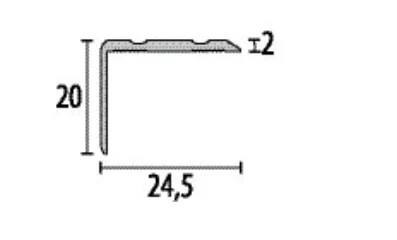 PF235SK külső sarok profil méretezése