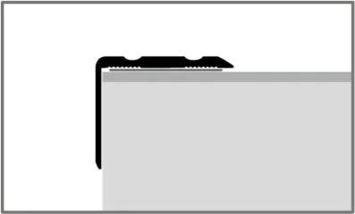 PF235SK külső sarok profil oldalnézetből