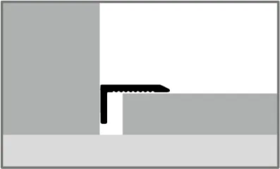 PF238U külső sarok profil oldalnézetből