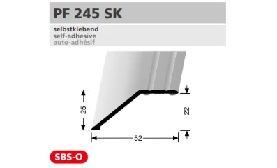 PF2445K profil méretezése