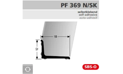 PF369N profil méretezése