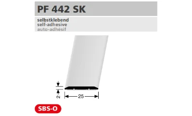 PF442SK profil méretezése