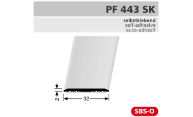 PF443SK profil méretezése