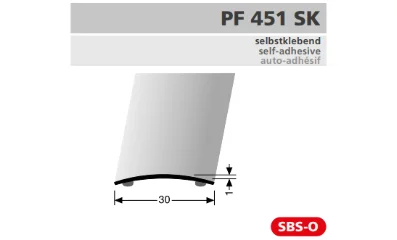 PF451SK profil méretezése