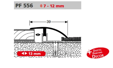PF556 profil méretezése