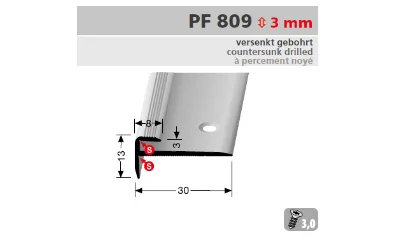 PF809 lépcső profil