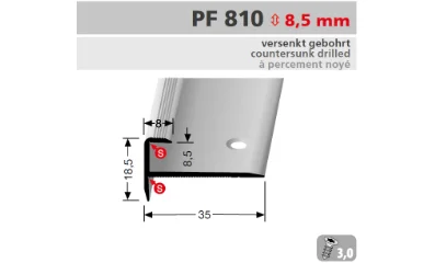 PF810 lépcső profil