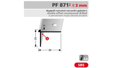 PF71 profil méretezése